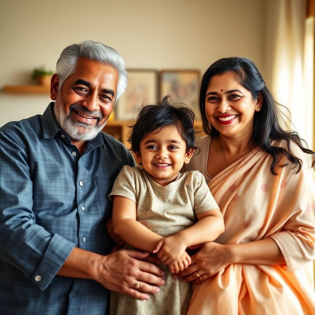 Family enjoying healthy life together
